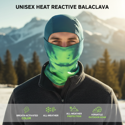 🧣JETZT 50% RABATT! ✨ Wärmereaktive Sturmhaube – Farbwechselndes Material mit vollständigem Gesichtsschutz für Wintersportarten ❄️🔒