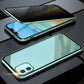 Magnetische iPhone-Hülle mit Sichtschutzglas und Metallrahmen