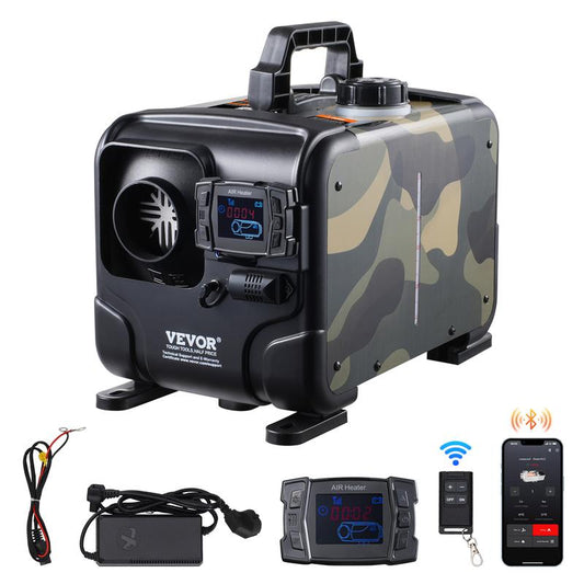 🔈🔈60 % RABATT!!🌡️8 kW Dieselheizung, 12 V/24 V All-in-One Diesel-Luftheizung, Bluetooth-App-Steuerung, Fernbedienung und Display, CO-Alarm, Schnellheizung💨