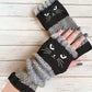 🔥LETZTER TAG – KAUF 1, ERHALTE 1 GRATIS🧤Damen-Strickhandschuhe ohne Finger mit süßem Katzenmuster🐱