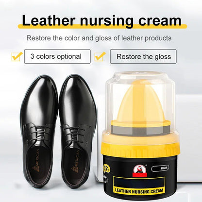 👞 KAUF 1 ERHALT 1 KOSTENLOS! ✨ FLÜSSIGE LEDERREPARATURCREME - Entfernt Kratzer & Auffrischt Farben, Pflegt Tiefenwirksam Schuhe & Taschen, Inklusive Applikator 🧽✨
