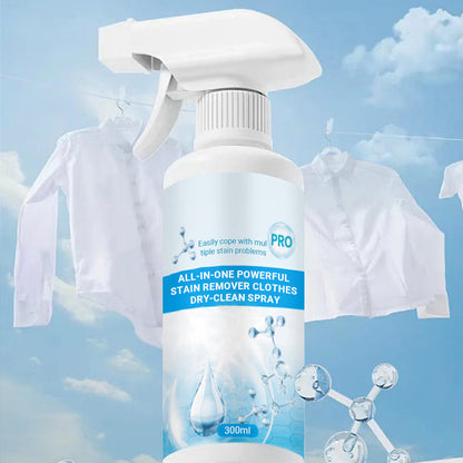 🏡🔥🔥🔥 Kaufen Sie 3 und erhalten Sie 2 gratis🎁 All-in-One leistungsstarke Fleckenentferner Kleidung Dry-Clean Spray