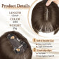 💥LIMITIERTES ANGEBOT-50% RABATT💥 Natürliche Haarteile mit Pony für Damen (100% Echthaar)
