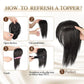 💥LIMITIERTES ANGEBOT-50% RABATT💥 Natürliche Haarteile mit Pony für Damen (100% Echthaar)