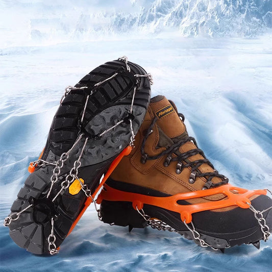 Rutschfeste Steigeisen für Wanderstiefel und -schuhe