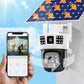 🎦360° Smarte Solarüberwachungskamera mit Drei-Bildschirm-Überwachung✨