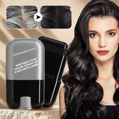 🥰3 kaufen und 3 🥰geschenkt bekommen-Tragbarer Haarfärbestift mit Kamm