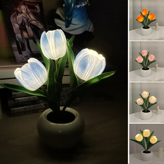 LED-Tulpen-Nachtlicht-Blumen-Tischlampe🌷✨ 2 Stück kaufen und versandkostenfrei erhalte