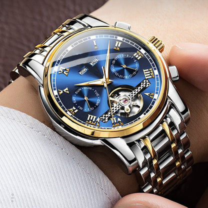 👑Skelettierte Herren-Automatikuhr – Sichtbares mechanisches Uhrwerk | Edelstahlgehäuse