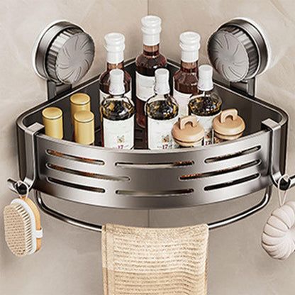 No-Drill Suction Cup Wall-Mounted Triangular Basket