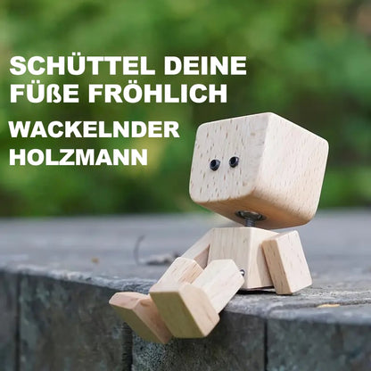 🙂Wippendes Holzmännchen Mit Wohlfühl-Lächeln – Kreatives Auto-Duftaccessoire