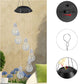 Buntes LED-Solar-Glühbirnen-Windspiel