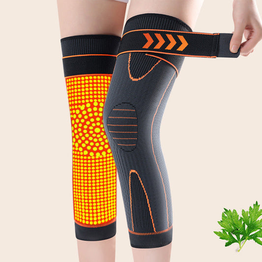 🍂Frühherbst-Sale 50 % Rabatt🛡️Dot Matrix Wormwood rutschfeste, warme Kniebandage