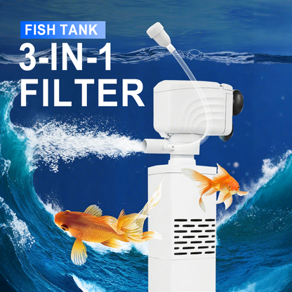 3-in-1-Filter für Aquarien – Filtration, Sauerstoffierung und Wasserpumpung