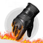 Herren PU-Leder Winddichte Thermo-Handschuhe