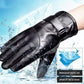 Herren PU-Leder Winddichte Thermo-Handschuhe