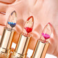 Feuchtigkeitsspendender Lippenstift mit jellyartiger Textur, der sich je nach Temperatur farblich verändert