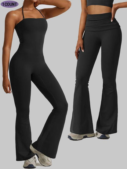 ✨Neuer Stil zum niedrigsten Preis💥 Damen-Jumpsuit mit festem Rückenausschnitt, Neckholder-Ausschnitt und Bauchformung