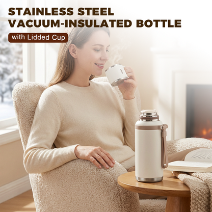 💥Neujahrsangebot 60 % ☕💧 Vakuumisolierte Edelstahlflasche 600ml – Perfekte Temperatur den ganzen Tag!