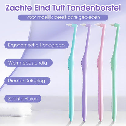 Weiche End-Tuft-Zahnbürste für schwer erreichbare Stelle