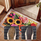 💐Absorbierende, rutschfeste, gestrickte Bodenmatte mit Blumenmuster✨