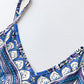 👗JETZT 60 % RABATT!💃Maxikleid für Damen mit Retro-Print und V-Ausschnit✨