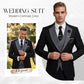 🤵 50% RABATT! ✨ 3-teiliger Herren-Hochzeitsanzug – Kontrast-Design, Slim-Fit & Elegant – Für Hochzeit, Business & Events, S-4XL