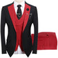 🤵 50% RABATT! ✨ 3-teiliger Herren-Hochzeitsanzug – Kontrast-Design, Slim-Fit & Elegant – Für Hochzeit, Business & Events, S-4XL
