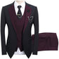 🤵 50% RABATT! ✨ 3-teiliger Herren-Hochzeitsanzug – Kontrast-Design, Slim-Fit & Elegant – Für Hochzeit, Business & Events, S-4XL