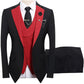 🤵 50% RABATT! ✨ 3-teiliger Herren-Hochzeitsanzug – Kontrast-Design, Slim-Fit & Elegant – Für Hochzeit, Business & Events, S-4XL