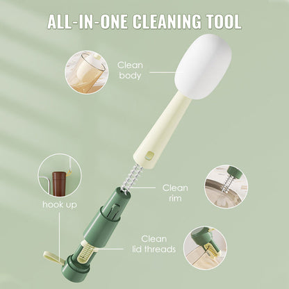 3-in-1-Flaschenreinigungsbürste im Mikrofonsti