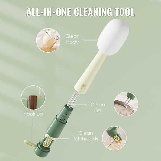 3-in-1-Flaschenreinigungsbürste im Mikrofonsti