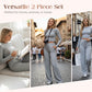 2-teiliges Set aus lässigem Oberteil und Hose für Dame