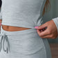 2-teiliges Set aus lässigem Oberteil und Hose für Dame