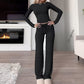 2-teiliges Set aus lässigem Oberteil und Hose für Dame