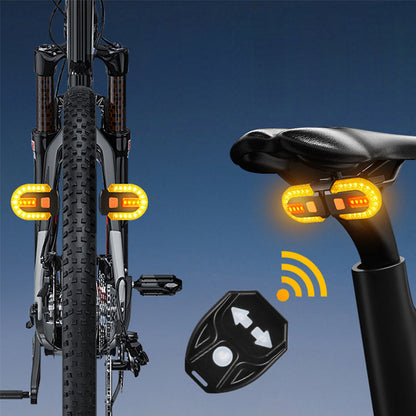 🌞Frühlingserwachen: 50% Rabatt!🚴 Fahrradrücklicht mit drahtloser Fernbedienung – Blinker, Warnlicht & USB-Ladung für maximale Sicherheit (30 Gelb- + 8 Rot-LEDs)