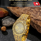 Herren-Rotary-Armbanduhr mit Volldiamant-Stahlband